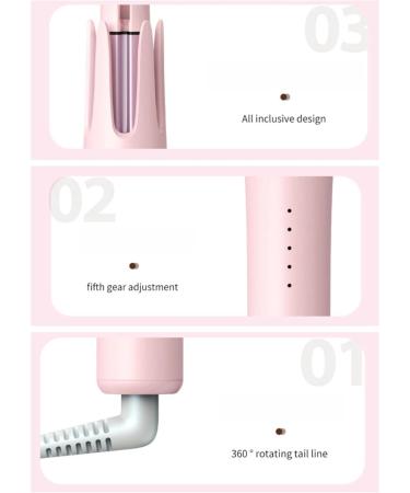 Buy Stylo Automatic Curling Iron 0.5mm Barrel for Men & Women - Pink | International Shipping Available - Buy Online on GoSupps.com