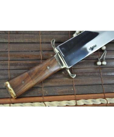Perkin 38cm Hunting Knife Bowie with Leather Sheath - Premium Quality Survival Knife for Outdoor Adventures | International Shipping Available - Buy Online on GoSupps.com