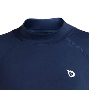 Baleaf Youth Boys XL Compression Thermal Fleece Baselayer Long Sleeve Mock Top - Navy | Cold Gear for Baseball & Football - Buy Online on GoSupps.com