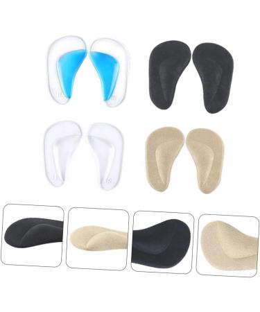 FOMIYES 8 Pairs Arch Support Pads - Reusable Gel Insoles for Plantar Fasciitis | Comfortable Arch Inserts for Men & Women - Buy Online on GoSupps.com