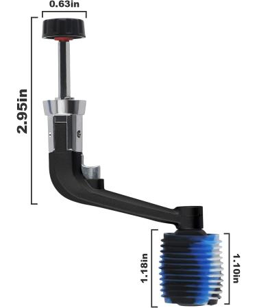 Fishing Reel Replacement Power Handle Grip with Rubber Cover - Universal Non-Slip Baitcaster Knob Sleeve - Black - Buy Online on GoSupps.com