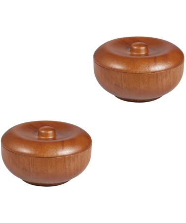 Minkissy 2 STK Men Razor Foam Wooder Rauma Shell Razor Schauber Suits Razor Foam Ski Men Shaping Sailing Shell with Lid of Razor Past Razor Man Holes Braunx2st 9.7x9.7 Cmx2Pcs
