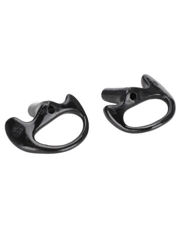 Ear Replacement Soft Comfortable Black Gel Ear Replacement for Most Coil Tube Audio Kits (Medium)