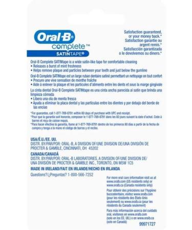 Buy Oral-B Satin Tape 25 m Pack of Six (6 Pack) | International Shipping Available - Buy Online on GoSupps.com
