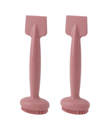 Ymiko Silicone Facial Mask Brush - Double Ended Applicator for Mud Masks | Beauty Salon Must-Have | Pink - Buy Online on GoSupps.com