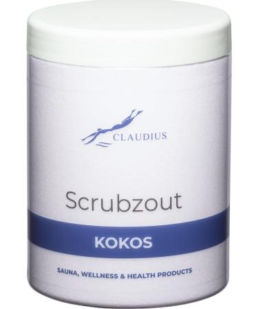 Claudius Coconut scrub salt in handy jar 1250 grams