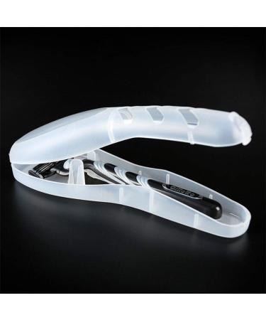 Travel Razor Case Set - Portable Silicone & Plastic Protector, Dark Gray - Buy Online on GoSupps.com