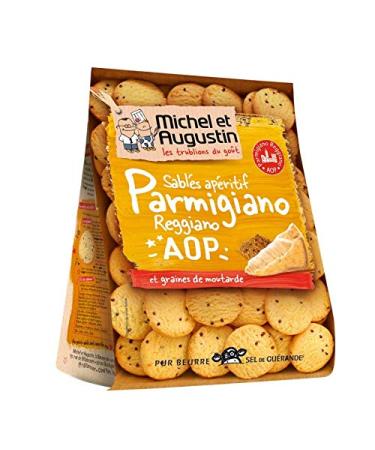 Epicerie sal e MICHEL ET AUGUSTIN - Salted Pork with Parmesan and Mustard Seeds 120G - (Pack of 4)