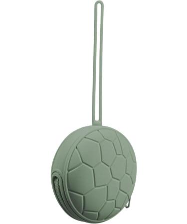 Halatua Silicone Pacifier Holder Case - Portable Toddler Pacifier Travel Case with Zipper & Lanyard - Green Stroller Wrap Bag Accessories - Buy Online on GoSupps.com