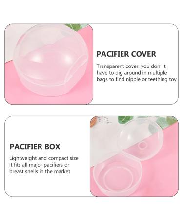 Toddmomy 10pcs Pacifier Holder Case - Clear Silicone Storage Bag for Babies | Transparent Pacifier Cover & Bite Toy - Buy Online on GoSupps.com