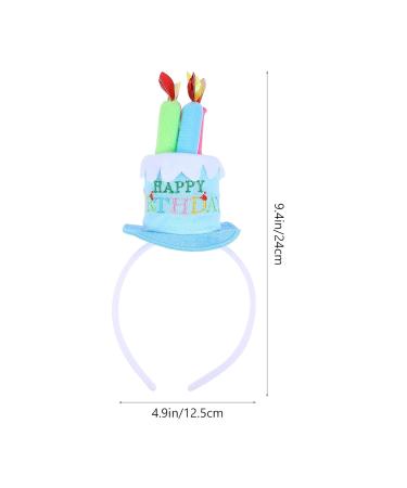 Lurrose Blue Happy Birthday Cake Headdress | Birthday Hat Headband for Family Party Supplies - Shop Now! - Buy Online on GoSupps.com