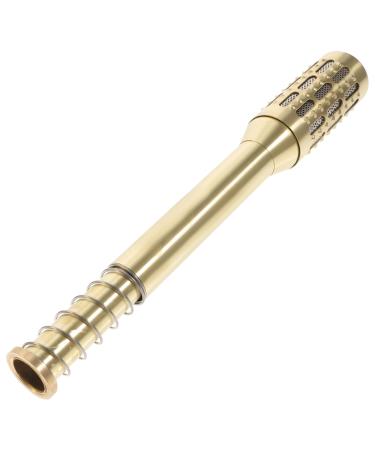 Beavorty Moxa-Stick Bowl keys Receptive Moxibuscy Bills Stone Shout For Moxibustion sticks Portable Moxibuscy Moxa Roll Body Plant Pure Copper Haster 32x4.2cm Golden