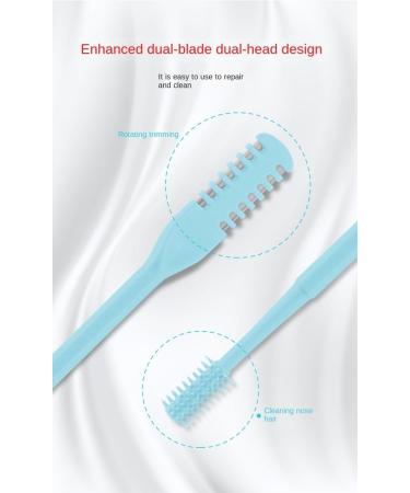 MKJPJUN Nose Hair Trimmer - Safe & Effective Ear/Nose Hair Plucker for Men - Manual Design in Blue - Buy Online on GoSupps.com