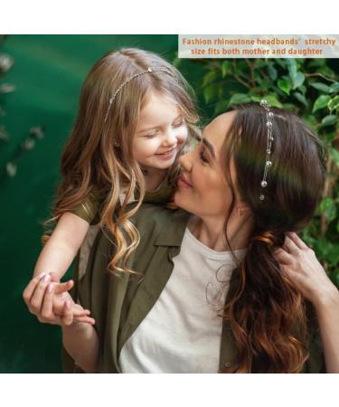 Yxiang 8PCS Crystal Headbands for Women - Fashion Rhinestone & Pearl Hairbands | Decorative Headpieces for Girls, Women, and Brides - 8 Styles Available - Buy Online on GoSupps.com