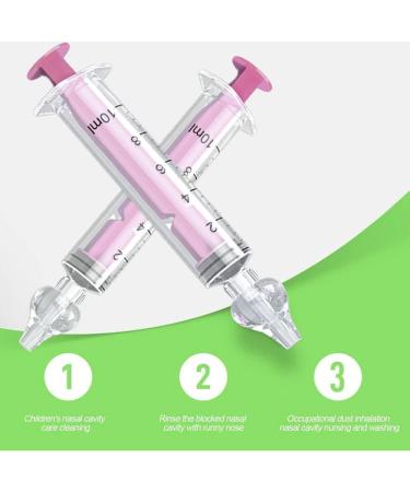 2Pcs Baby Nasal Aspirator Set | Reusable Silicone Suction Tip | Safe & Comfortable Nose Cleaner for Infants | Pink - Buy Online on GoSupps.com