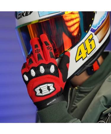 Seibertron Dirtpaw Touch Screen Gloves for Kids & Adults - BMX MX MTB Cycling Gloves - Red Racing Gloves for Motocross & ATV - Buy Online on GoSupps.com