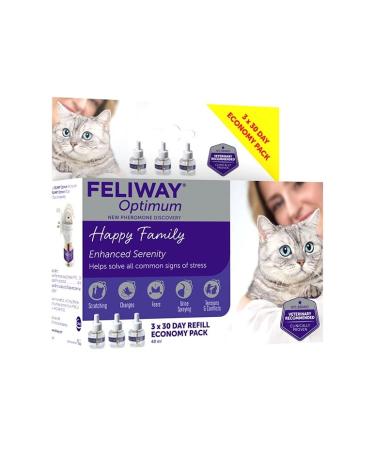 Feliway Optimum Refill Purple Package may vary 3 Count ( Pack of 1) - Buy Online on GoSupps.com