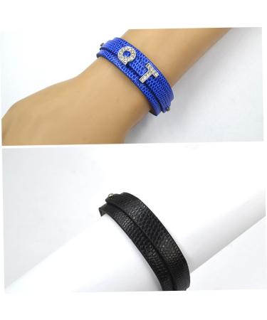 TEHAUX 15 Pcs 1 Set Student Wrist Chain Bangle Bracelets Blank Leather Bracelet Leather Cuff Blank Craft Mens Cuff Bracelet Mens Bangle Bracelet Men Bracelet Hand Strap To Weave Miss - Buy Online on GoSupps.com