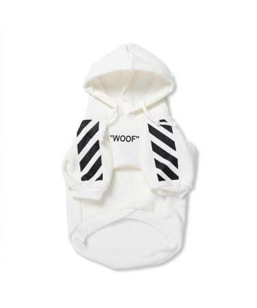FrenchyB French Bulldog Hoodie Stylish Dog Warm Hoodie | Fashion Outfit for French Bulldog Small Medium Large (Medium White) M White - Buy Online on GoSupps.com
