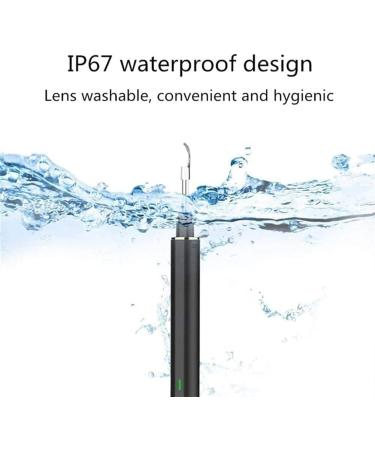 QIYUDS Wireless Ear Wax Remover with 1080P HD Endoscope - Black | For iPhone, iPad, Android - Buy Online on GoSupps.com