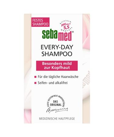 sebamed Every-Day Solid Shampoo for daily hair washing - Protects against drying out - Microplastic-free - 80 g