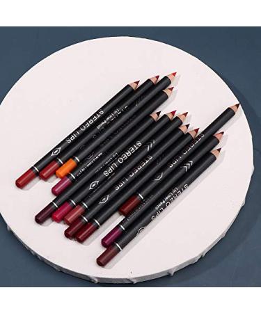 12-Piece Lipiner Deluxe Ultra Fine Waterproof Lip Liner Set - Creamy & Smooth Matt Lip Pencil for Perfect Lip Makeup | 12 Vibrant Colors - Buy Online on GoSupps.com