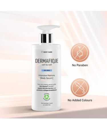 D.e.r.m.a.f.i.q.u.e Cell by Cell Intensive Restore Body Serum for Dry Skin 10x Vitamin E Repairs Skin Barrier Prevents Collagen Breakdown - Buy Online on GoSupps.com