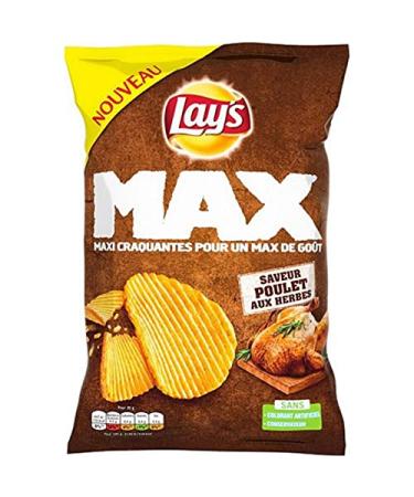 Lay's Lay's Max Cracking Chips for Max Flavour Chicken with Herbs 120g (Pack of 6)