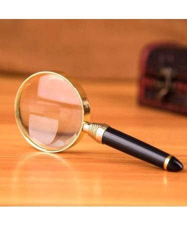20X Metal Magnifier Handheld Magnifier Magnification Mother and Father to Read Small Print Read (Color : 60 * 138mm) Made in China - Buy Online on GoSupps.com