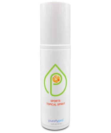 PUREFY Sports Topical Spray (3.4oz) Soothing Whole Body Spray. Purefypro Dermal HOCLTechnology. Revitalize. Natural Defense. Support Imperfections Redness Irritations Athletic Itch