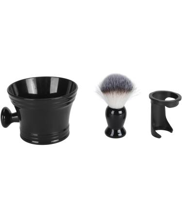 KKPLZZ 3-in-1 Beard Foam Brush & Stand Bowl | Soft Nylon | Fast Drying & Hair Residue Removal - Buy Online on GoSupps.com
