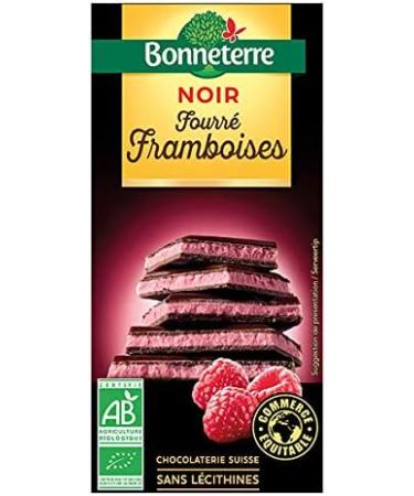 Bonneterre - Dark Chocolate Bar Filled with Raspberries 100G - Sold per unit - Buy Online on GoSupps.com