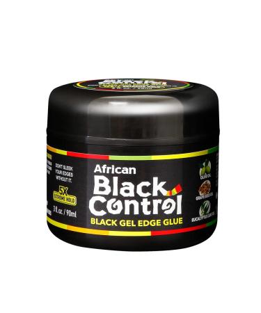 ButiAngeles African Black Control Black Gel Edge Glue 5X Extreme Hold 3 fl. oz. 3 Fl Oz (Pack of 1)