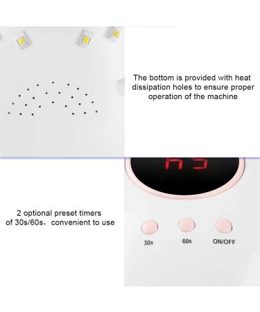 24W UV LED Nail Lamp - Professional Nail Dryer with Vibration Head 12 Lights & Large LCD Display for Salon Quality Manicures - International Shipping - Buy Online on GoSupps.com