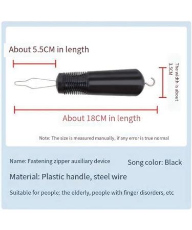 kzxbty 2Pcs Button Helper Tool Button Hook Tool Dress Zipper Pull Helper with Non-Slip Grips to Help with Shirts Coats Button Hook Aids for the Elderly and Arthritic - Buy Online on GoSupps.com