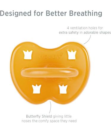 Shop Hevea Crown Pacifier for Kids - 3 Months & Up | Eco-Friendly Silicone | International Shipping - Buy Online on GoSupps.com