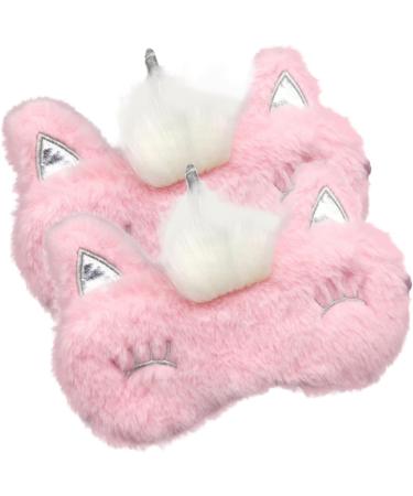 FOMIYES 10 Pcs Plush Eye Patches for Kids - Soft Car Eye Masks & Blindfolds - Cozy Sleep Patches in Fox Pink Hairy Design - Buy Online on GoSupps.com