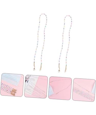 Gatuida 6 Pcs Mask Glasses Hanging Chain - Double Buckle Lanyard for Face Masks & Glasses - Child Pearl & Metal Options - International Shipping Available - Buy Online on GoSupps.com