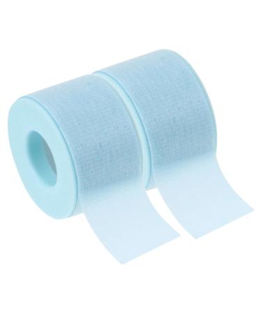 ULTECHNOVO Green Tape 2 Rolls Silicone Gel Band Non-woven Fabric Pipeline Sticker Lash Tape