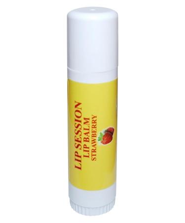 Lip Session Lip Balm Big Sticks Assorted Flavors Vanilla (Original) Strawberry & Banana - 3 Pack - 0.5 Oz. Each - With Vitamin E & Cocoa Butter - Moisturizes & Soothes Dry Cracked or Chapped Lips - Buy Online on GoSupps.com