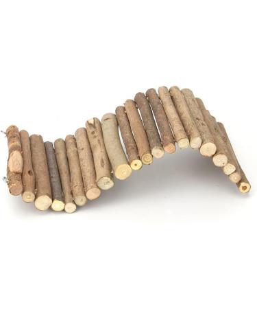 2-Piece Hamster Climbing Toys - Wooden Ladder & Pet Bridge for Hamsters Mice Parrots Hedgehogs & More - Buy Online on GoSupps.com