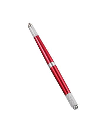Angoily Microblading Manual Alloy Supply Eyebrow Pen Aluminium Make Embroidered 14.2x0.9cm Red