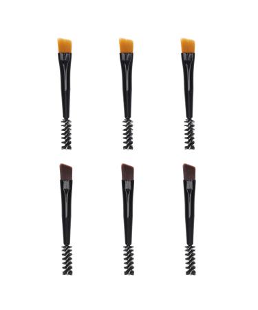 FRCOLOR 6pcs and Girl Comb Woman Precision Wands Blending Use Multipurpose Dual Ended Women Disposable Practical Small Handle Portable Trimming Eyelash Spoolie Tools Angled
