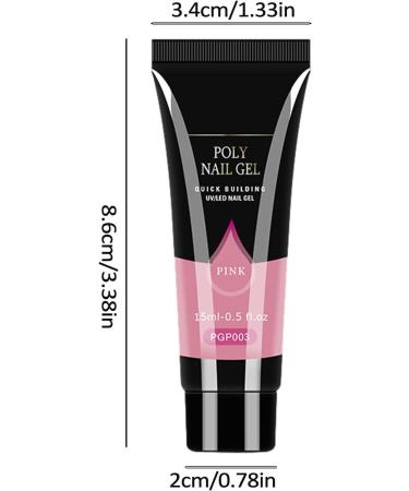 Gel Extension Nail Glue | LED Hard Gels Builder - Easy to Use and Long-Lasting UV Nail Gel for Natural-Looking Nails Nail Extension Gel for Salon Easy at Home Pgp003 - Buy Online on GoSupps.com