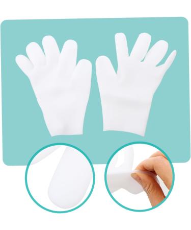 Healeved 2 Pairs Moisturizing Gloves Hand Softening Dry Skin Care Essential Oil Glove Pink Cracked Gel Gloves Sun Protection Gloves for Women Mittens Lotion Spa Sebs White Cosmetic Women's - Buy Online on GoSupps.com