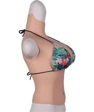 Buy Knobco Realistic Silicone Breast Shapes - High Collar Mastectomy Prosthesis & Holiday Costumes in Ivory White Size C 1650 C - Buy Online on GoSupps.com
