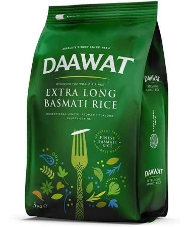 Seelans Daawat Extra Long Basmati Rice | Aromatic with Beautiful and Fluffy Grains | Great Flavour | 5KG - Buy Online on GoSupps.com