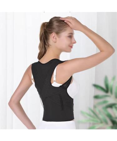 ZUIAI Hunback Tension Belt with Student Body Back Spine Sitting Orthotics Write Hunchback Orthotics(X-Small) X-Small D