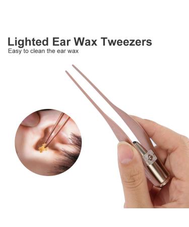 3pcs LED Ear Spoon & Tweezers Set for Ear Wax Removal - Lighted Earwax Digger and Tweezer Kit - Buy Online on GoSupps.com
