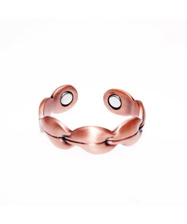 LONGRN-Magnetic Copper Ring Adjustable Size for Arthritis for Men and Women